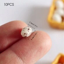 7pcs Christmas Gift Miniature Decor Dollhouse Accessories OB11 Doll House Playset Tiny Food Props For Photography, Birthday Gift Toys, Moss Micro Landscape, Succulent Scene, Doll House Supplies, Ocean Bottle, Star Bottle DIY Materials, Egg Tray