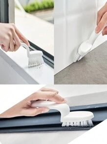 Bàn chải cầm tay đa năng chuyên dụng để làm sạch các khe hẹp - Lý tưởng cho phòng tắm, gạch và rãnh cửa sổ - Dụng cụ làm sạch không bụi, phụ kiện vệ sinh phòng tắm (Gửi ngẫu nhiên 2 nhíp cùng kiểu). - A - Xem 4