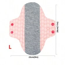 2pcs Graphene Washable Sanitary Pads Reusable Menstrual Pads Incontinence Pads Girls Sanitary Pads Random Color - Multicolor - View 15
