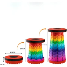 Portable Folding Stool Bench With Handle Fishing Compact - Màu xanh lam - Xem 11