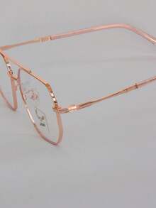 AMIA Women's Metal Eyeglass Frame MOD 72805 - 乾枯玫瑰色 - 查看 4
