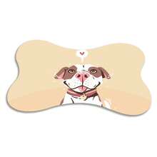 Non-Slip Pet Feeder Mat - Bone - 43x31 - PITBULL ILUSTRATION - Đen và trắng - Xem 2