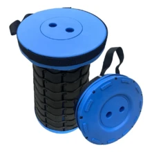 Portable Folding Stool Bench With Handle Fishing Compact - Màu xanh lam - Xem 1