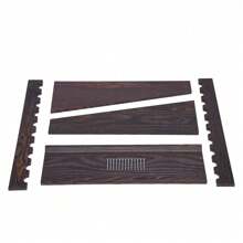 ZhdnBhnos LINSIE Billiard Cue Rack Wooden Pool Stick Stand Cue Holder Billiards Club 10 Holes Pool Stick Holder Floor Standing Golf Clubs Billiard Rods Bracket Shelf The Best Gift/Present For Family&Friends Happy Christmas - Brown - View 4