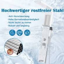 Froadp Stainless Steel Shower Panel 5 Functions Shower Column Rain Shower Waterfall Shower Massage Nozzles Hand Shower Shower Faucet Complete Kit - White - View 3