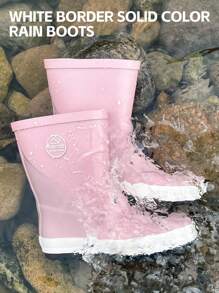 Botas de lluvia para niños cómodas de explorador - Impermeables, antideslizantes, cálidas, duraderas y transpirables, para las aventuras al aire libre de niños y niñas, perfectas para días lluviosos, senderismo y campamento