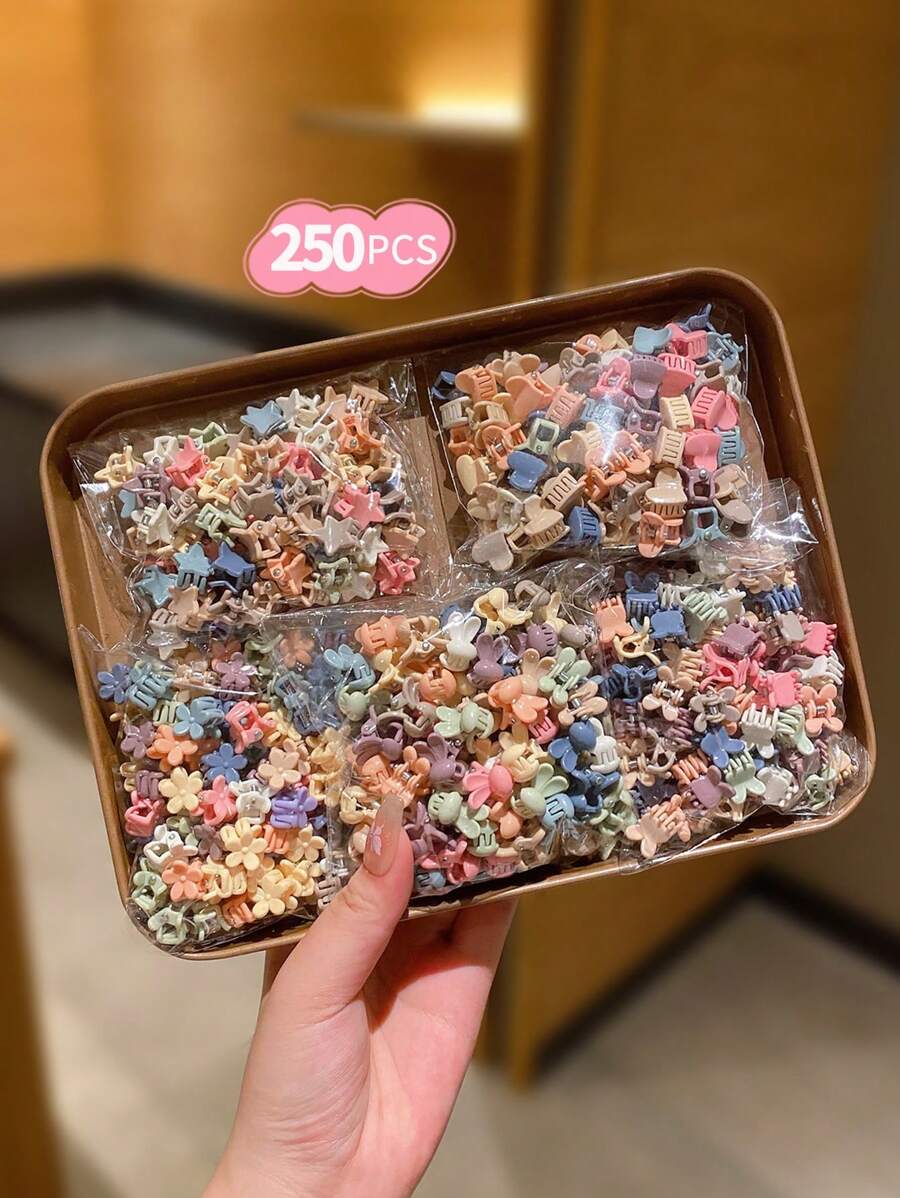 50/100/150/200 件迷你可爱女孩发夹 - 彩色 - 查看 1