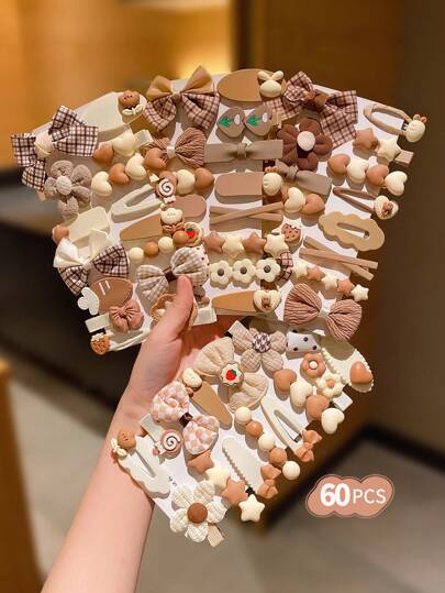 15个彩色可爱卡鲁伊帕拉发夹，适合女孩佩戴