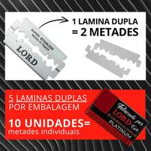 Professional Shaving Blade Box 30 Units Barber Razor Halves - 銀色 - 查看 2