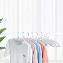 10Pcs Satin Padded Hangers 43cm White Ivory Cushioned Clothes Hanger 17'' Soft Touch Coat Hangers Non-Slip Blouse Hook For Adults Garment Wedding Dress Lingerie Tops Suits Shirts Dress Trousers - White - View 7