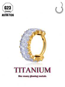 1 chiếc khuyên tai/khuyên mũi bằng pha lê Zirconia sang trọng, trang sức Unisex thiết kế rực rỡ, hoàn hảo cho trang phục thường ngày, tiệc tùng, lựa chọn quà tặng hấp dẫn - Nhiều màu - Xem 21