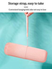 Estuche portátil para cepillo de dientes para deportes al aire libre, camping, picnic, con soporte para pasta de dientes, tapa del cepillo de dientes y vaso para enjuague, esencial para viajes - Multicolor - Ver 7