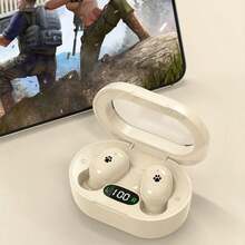 Great Wall GreatWall Wireless Earbuds Wireless Earphones With Microphone And LED Display, Ideal For Sports, Driving, And Office Use, Immersive Sound Effects, Quick Pairing, And Stable Fit. BT5.3 Headphones, Perfect Choice For Sports And Running. In-Ear Wireless Sports Headphones, Compatible With IOS And Android Devices - 紫色 - 查看 5