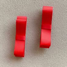 Kit With 2 Double Hair Bows For Women Casual Delicate - 紅色 - 查看 5