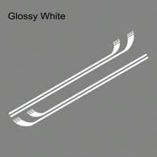 2 件汽车侧车身创意贴纸车门乙烯基贴花赛车条纹改装配件适用于奥迪 TT 8N MK1 MK2 8J 轿跑车 MK3 8S 跑车 TFSI