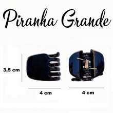 12 Large Piranha Hair Clips Various Colors - 豐富多彩的 - 查看 4