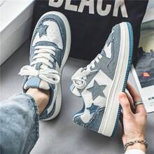 Men's Shoes, Sports And Casual Shoes, Men's Shoes,Walking Shoes,Versatile Men's Shoes, Campus Student Board Shoes, Suitable For Men's Outdoor Activities - 藍色 - 查看 7