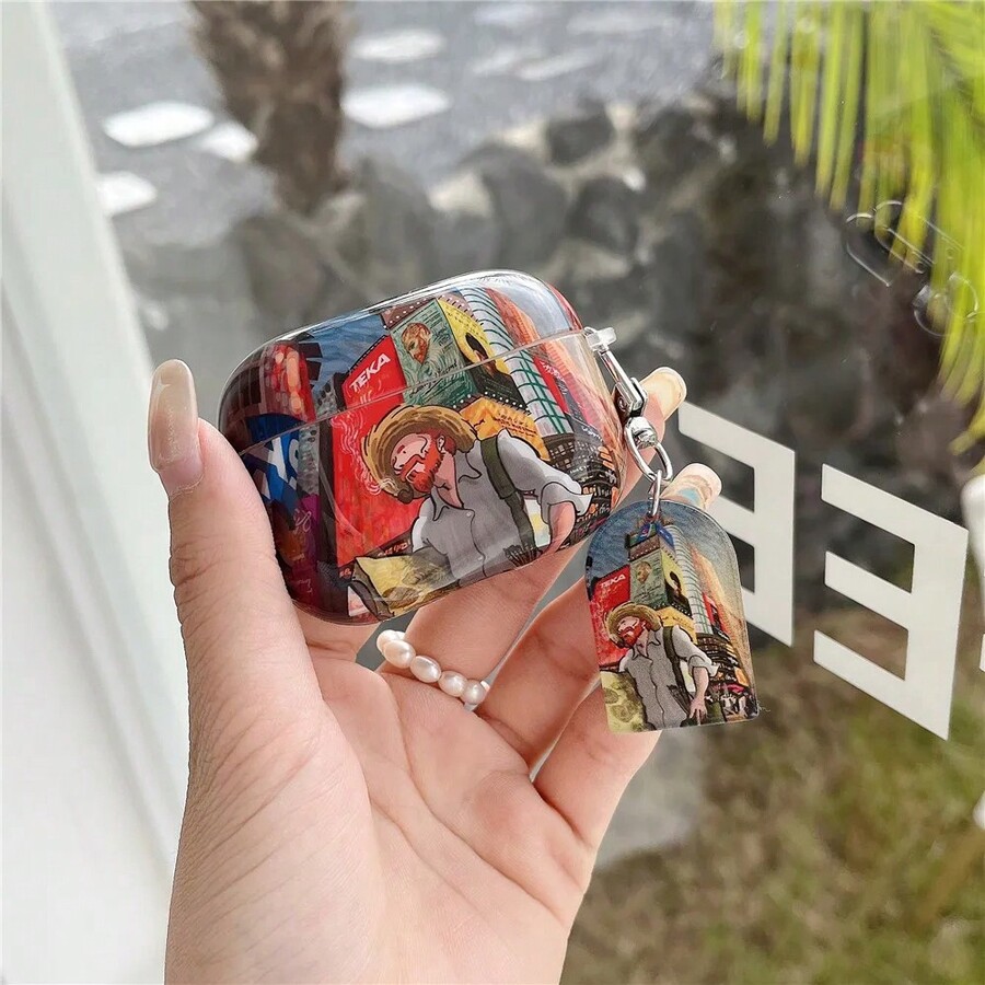 Van Gogh Oil Painting Earphone Cases Compatible With Airpods 1st 2nd