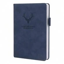 A5 Notebook Journal Ruled Notebook Notepad Note Book, 360 Pages PU Cover Notebook With Paper Journal Notebook With Expandable Ribbon, Back To School - Gray - View 9
