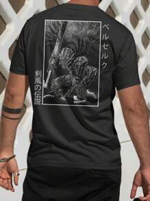 B E R S E K Unisex T-Shirt 100% Cotton Streetwear New Release Shipping Various Colors!! - 黑色 - 查看 3