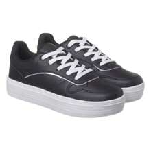 Women's Casual Tennis Shoes Versatile Everyday Comfortable Original Fashion - 黑與白 - 查看 2