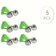 5pcs/10pcs Fishing Bells Alarms, Anti-Drop Spiral Rod Bells, Night Glow Rod Fishing Alarms With Self-Luminous Clip, Fishing Gear & Accessories