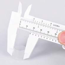 Thước cặp nhựa Vernier 1 Count Double Rule Scale, dùng để đo chiều dài, đường kính ngoài, đường kính trong và độ sâu của các bộ phận - thước cặp - Xem 4