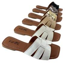H 863 KIKIVE Flat Sandal - Màu xám đen - Xem 1