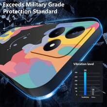 Funda Anti-queda Tpu Protectora Case Para Oppo REALME C53/Realme NOTE 50 + Cuerda - Negro - Ver 4