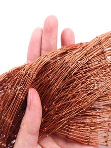 海洋捕鱼抛网，用于诱饵陷阱、轮胎线海水捕鱼抛网，便携式抛网带铝环折叠诱饵网，适用于海水和淡水的抛网，高品质手工抛投单丝渔网，魔术旋转网，易于抛投 - 紅木色 - 查看 11