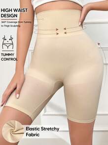 Women's Slim Fit Shaping Shorts, Tummy Control, Butt Lifting, Semi-Sheer