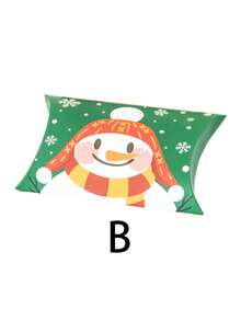 5 chiếc, Hộp kẹo Giáng sinh, Bao bì hộp gối Giáng sinh, Hộp kẹo Joy, Hộp quà Giáng sinh hình gối sáng tạo, Đồ trang trí Giáng sinh, Đồ trang trí Giáng sinh, Quà tặng Giáng sinh, Đồ dùng cho tiệc Giáng sinh, Túi quà Giáng sinh, Túi Giáng sinh, Nhãn dán Giáng sinh - Nhiều màu - Xem 5