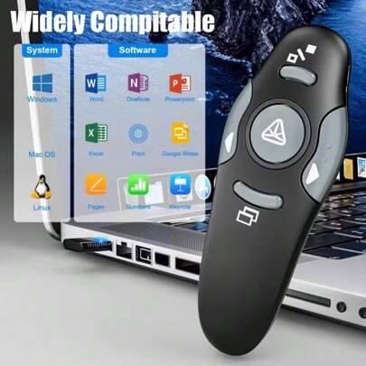 2.4GHz Wireless USB Powerpoint Presentation PPT Flip Pen Pointer Clicker Presenter With Red Light Remote Control For Teacher