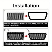 Universal Honeycomb Mesh Black Car Bumper Grill Net Vent Racing Grille - Black - View 5