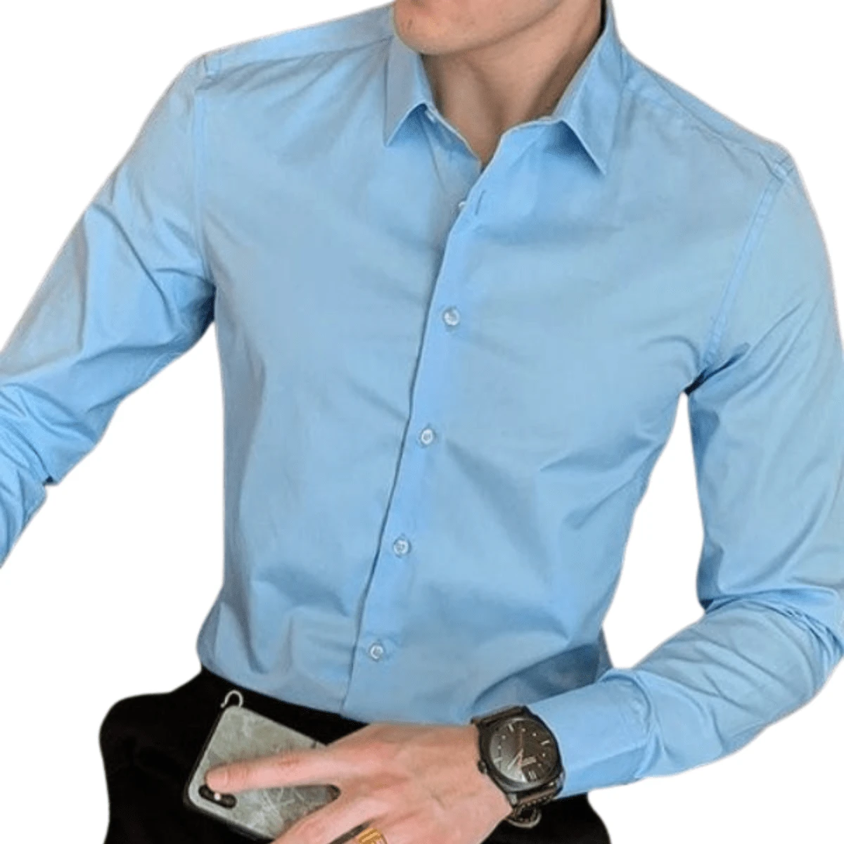 Men's Slim Luxury Executive Dress Shirt - 查看 1