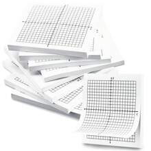 8 blokken grafiekpapier plaknotities 200 vellen 3 x 3 inch gelinieerde mini grafiekblokken klevende raster plaknotities zelfklevende notitieblokken voor kantoor school wiskunde benodigdheden