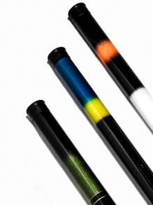 Kit 3 Varas Pesca Telescopica de 2,10 Mts 100% Fibra de Vidro - Multicolorido - Visão 1