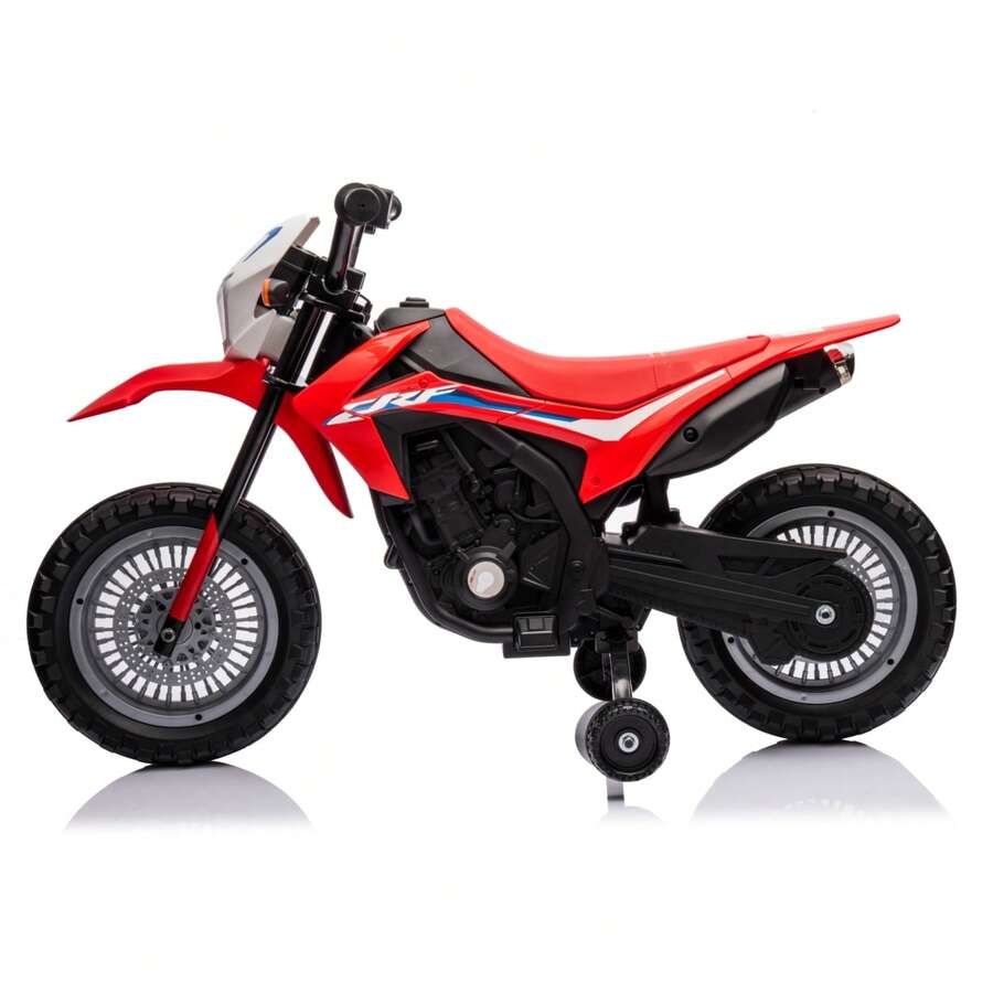 Electric Ride On Motorcycle, Battery Powered Motorbike Toy, With