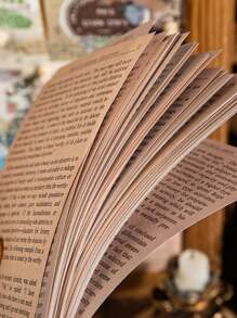1 paquete de 60 piezas de papelería con diseño de libro de cuentos de la tarde, papel decorativo de estilo inglés retro para scrapbooking