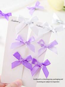 20pcs/Set Purple Princess Style Bowknot Hair Clips & Barrettes For Teen Girls, Daily Use - Multicolor - View 7