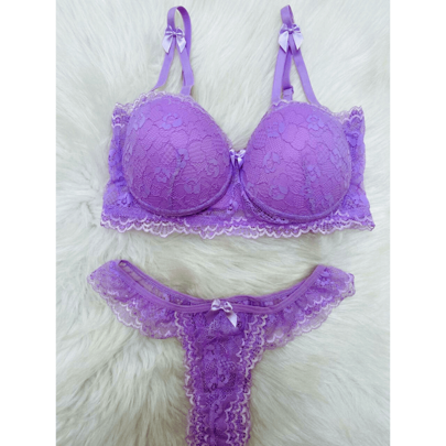 Conjunto Florata - Lingerie de Renda com Bojo