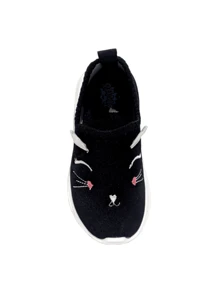 Easy-To-Wear Children's Sneakers Without Laces, Boys' And Girls' Shoes, Unisex, Super Light And Comfortable, Non-Slip Sole - 黑與白 - 查看 2