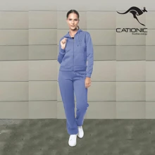 CONJUNTO CASUAL DEPORTIVO AFELPADO Con Pantalon Tipo JOGGER Y Sudadera Con Capucha (Diferentes Bordados)  LS2023 - Azul menta - Ver 5