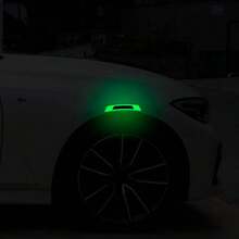 Colourful Glow-In-The-Dark Carbon Fibre Stripe 2PCS Wheelie Stickers To Protect The Bodywork - one-size - View 2