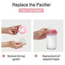 1pc 125ml Breast Milk Storage Bottle, Standard Neck PP Material Milk Collection Bottle, Leakproof And Refrigerator-Safe, Compatible With Replacement Nipples, Convenient For Outdoor And Daily Use - Multicolor - View 4