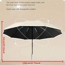 1 chiếc ô du lịch chống gió 20/24 Ribs, ô phản quang tự động gấp ngược, ô lớn chống mưa và gió cho gia đình, văn phòng, trường học, ngoài trời - Nhiều màu - Xem 6