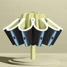 1 chiếc ô du lịch chống gió 20/24 Ribs, ô phản quang tự động gấp ngược, ô lớn chống mưa và gió cho gia đình, văn phòng, trường học, ngoài trời - Nhiều màu - Xem 2