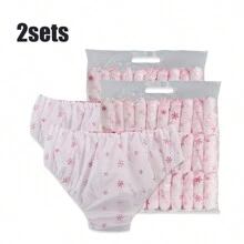 30 peças/conjunto de cuecas descartáveis para viagem pós-parto, cuecas descartáveis não tecidas, itens descartáveis para viagem, itens essenciais para hotéis, itens essenciais para atividades ao ar livre, itens para quarto, acessórios para viagem de praia, mini períodos, itens descartáveis para banheiro - Multicolorido - Ver 14
