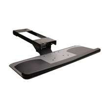 Keyboard Drawer, Under The Desk Keyboard Tray With 360 Degree Rotation Adjustable Keyboard Mouse Holder For Office - Black - View 5