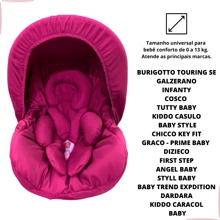 5-Piece Baby Car Seat Kit Padded Cover Hood Body Reducer Belt Protector Up To 13 Kg - Màu Hồng Tươi - Xem 4